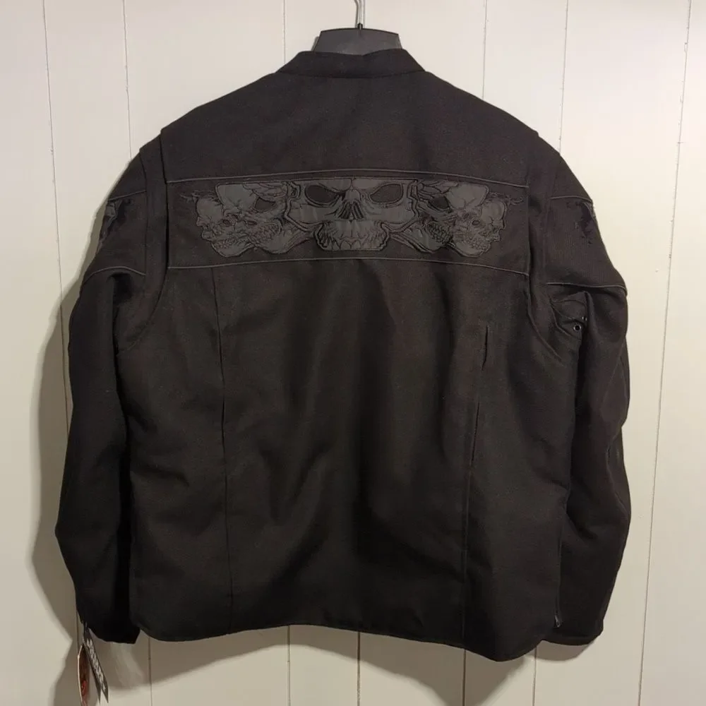Milwaukee Leather Black Men's Motorcycle Jacket MPM1730 Size XL - Picture 5 of 6